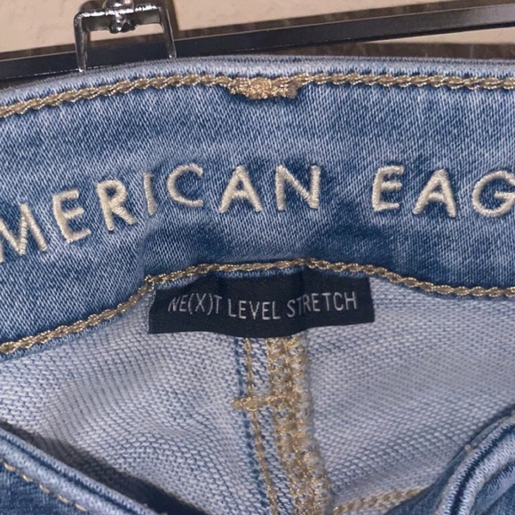 American eagle next level stretch blue ripped skinny jeans - Picture 3 of 4